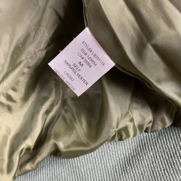 Sage The Label Quilted Bomber Jacket Green Medium Military Gorpcore Streetwear - Picture 7 of 7